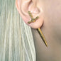 Gothic Sword Dagger Earrings – Punk Style Ear Jacket for Women & Men