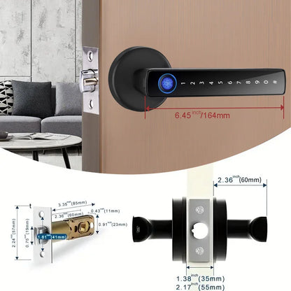 XSDTS Smart Door Lock F2 – Fingerprint, Keypad & Bluetooth Entry