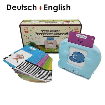 Kids' Multi-Language Learning Machine – Talking Flash Cards for English, German, Spanish, French