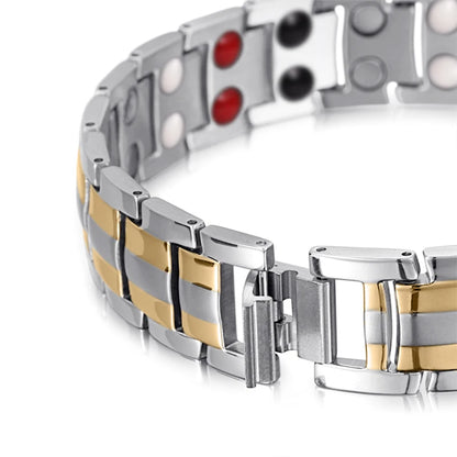 RainSo Magnetic Stainless Steel Bracelet – 4-in-1 Health Care for Men