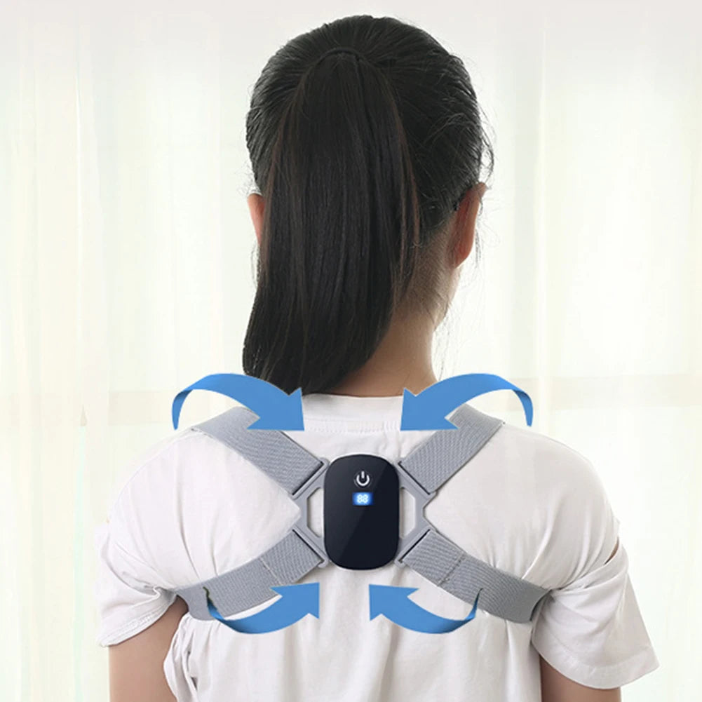 Smart Posture Corrector Belt with Vibration Reminder – Adjustable for Kids & Adults