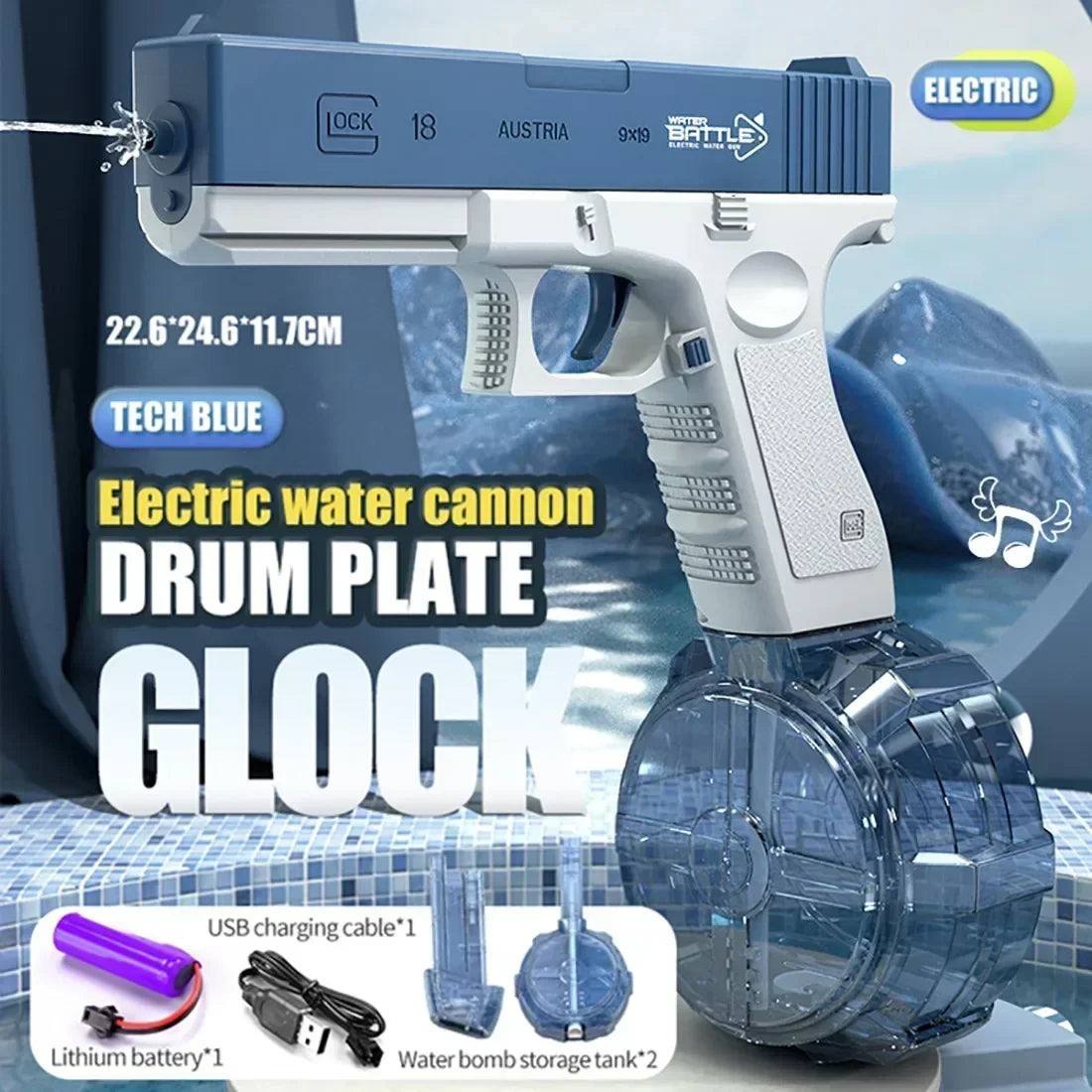 2024 Electric Water Gun Toy – Fully Automatic Outdoor Fun