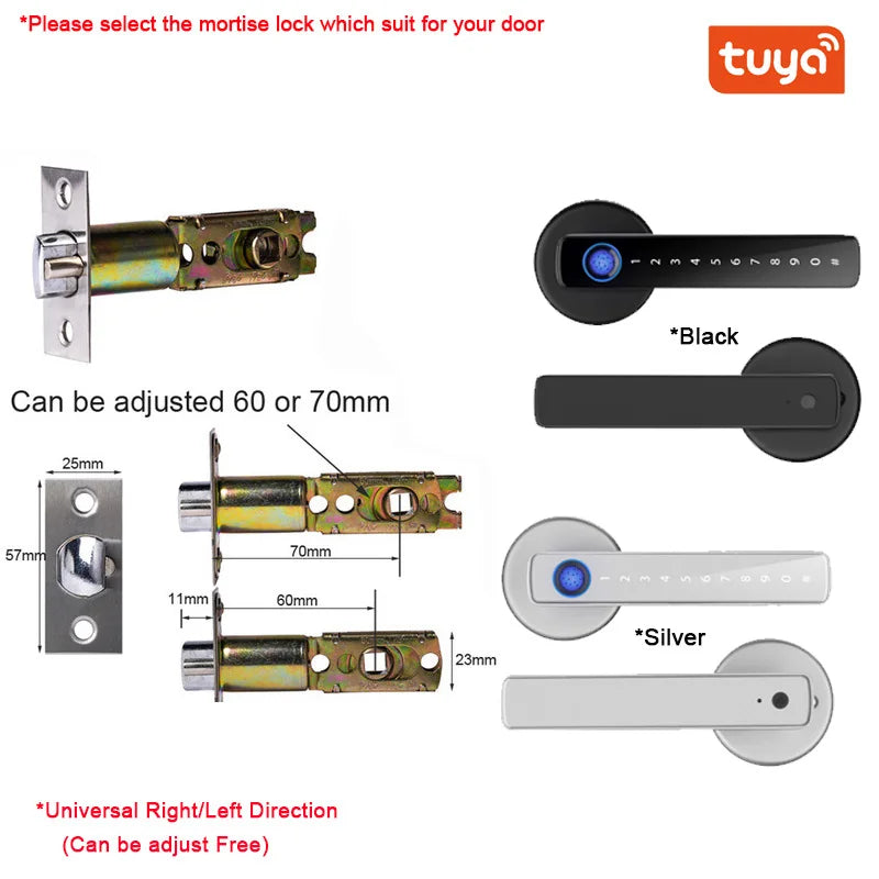 XSDTS Smart Door Lock F2 – Fingerprint, Keypad & Bluetooth Entry