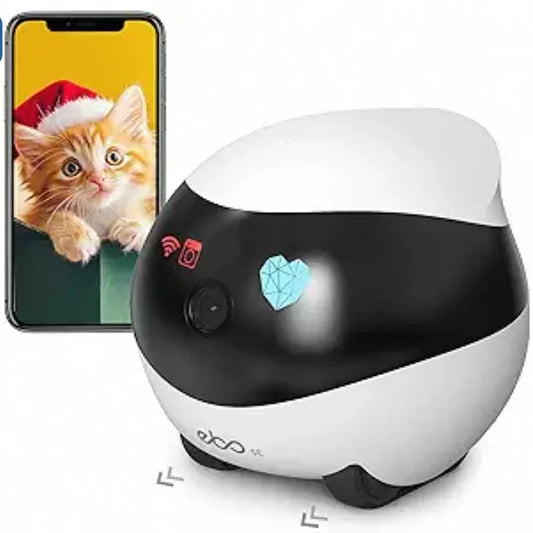 Smart Pet Monitoring Camera - Auto-Charging, Two-Way Audio, 1080P Night Vision, SD Card Support