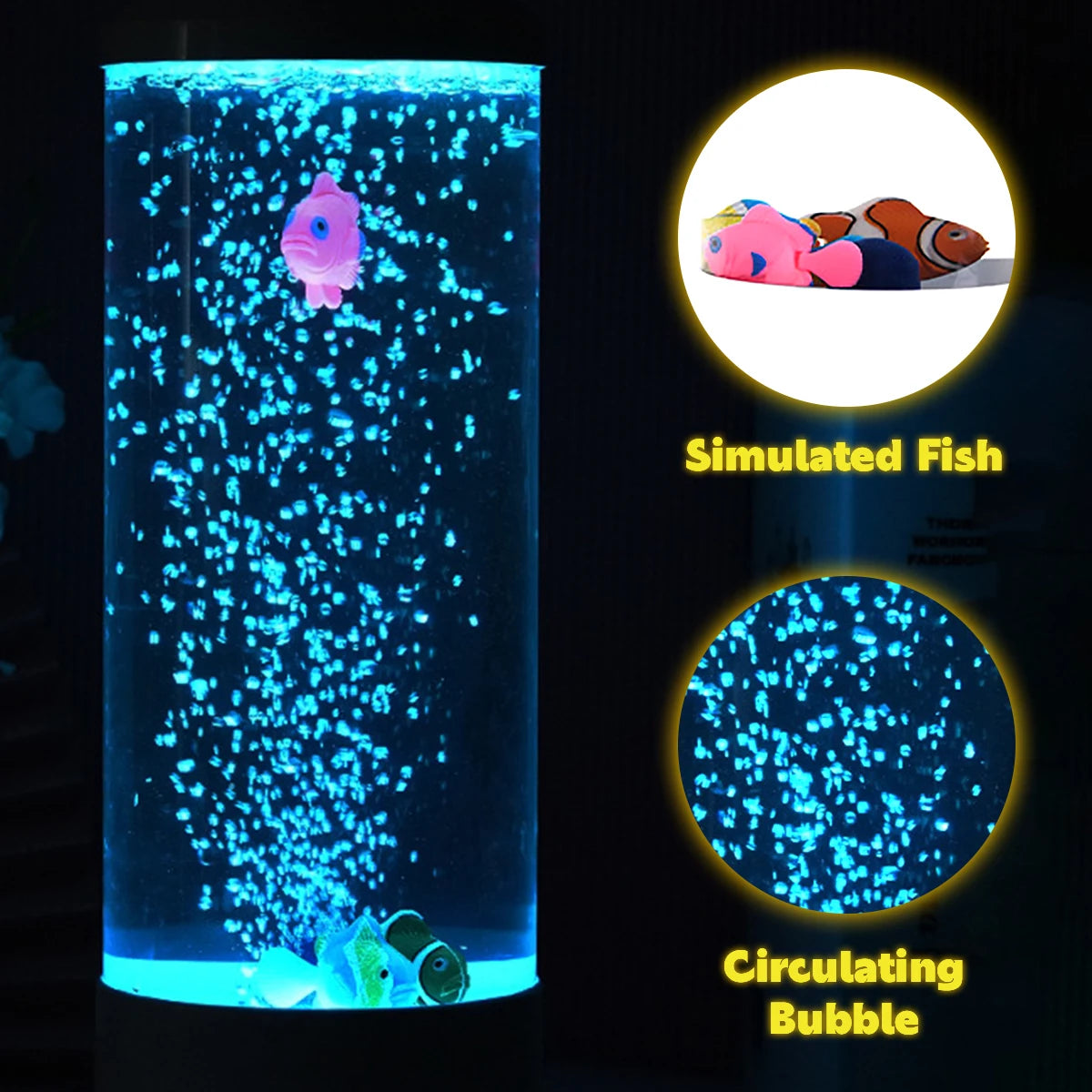 7-Color Jellyfish Night Light – Perfect Gift for Kids, USB Rechargeable Aquarium Lamp for Home Decor