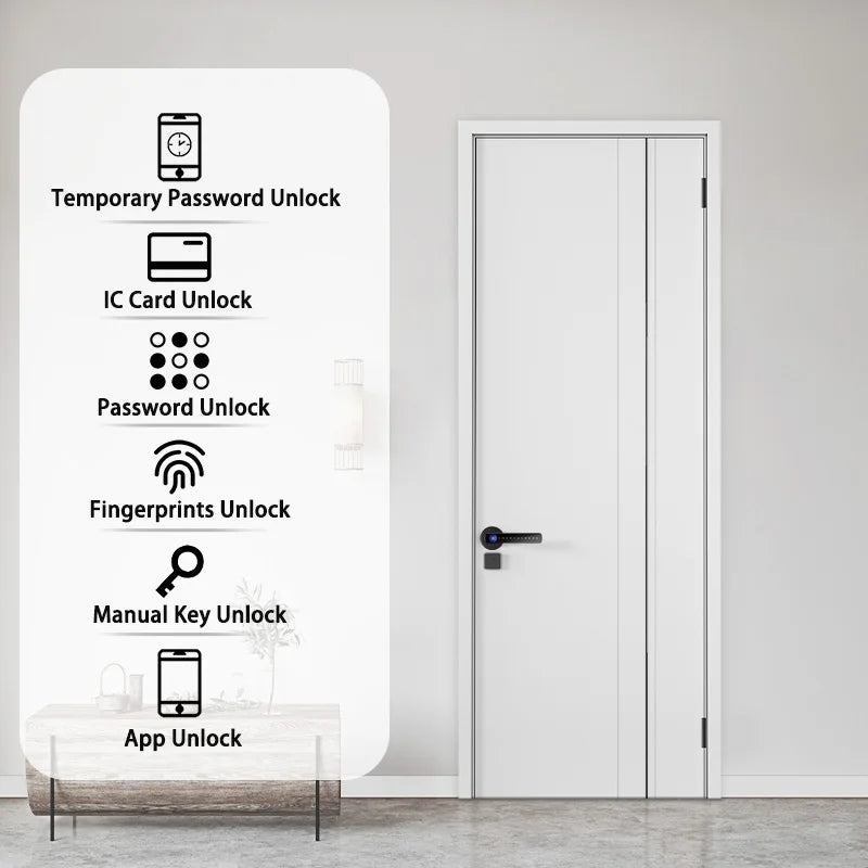 XSDTS Smart Door Lock F2 – Fingerprint, Keypad & Bluetooth Entry