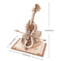 Robotime ROKR Magic Cello 3D Wooden Puzzle – Mechanical Music Box Toy