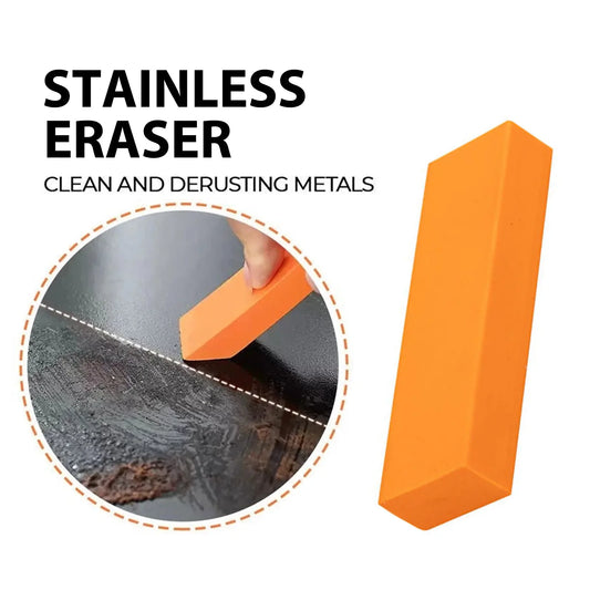 Stainless Steel Descaling Scraper with Dual-Action Wet/Dry Pads – Multipurpose Crevice Cleaning Tool